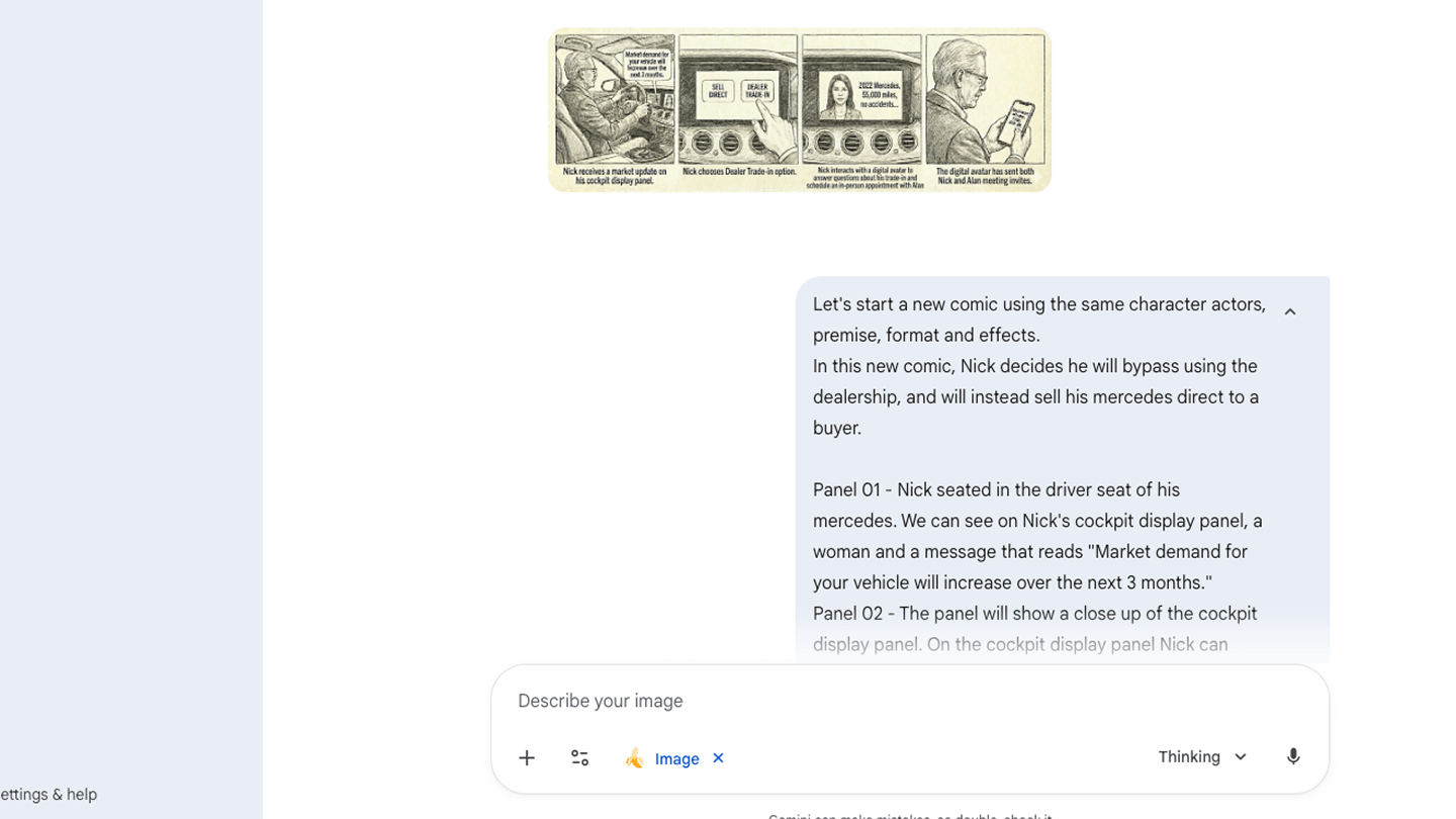 Gemini Pro (Nano Banana) chat interface